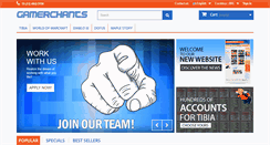 Desktop Screenshot of gamerchants.com